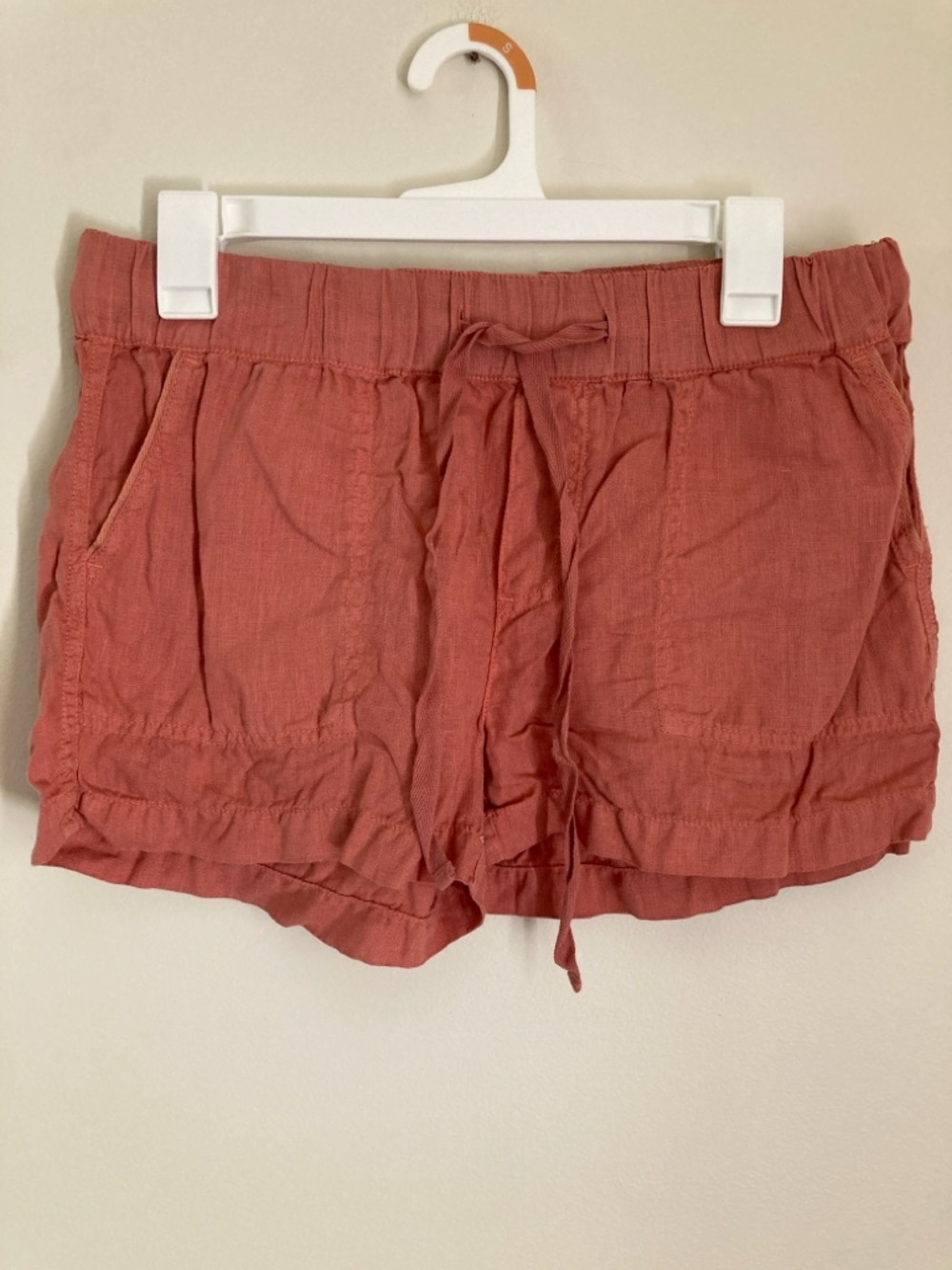 Caslon Women’s Linen Drawstring Shorts Dusty Rose S